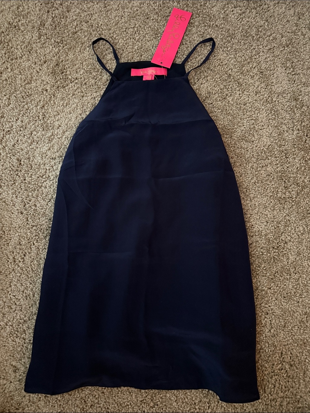 Lilly Pulitzer Women’s Navy Blue RAE SILK TOP XXS NWT